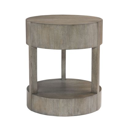 A stylish minimal solid oak bedside table