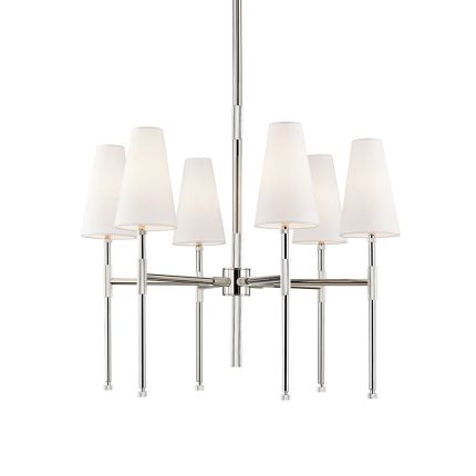 Hudson Valley Bowery Chandelier - Polished Nickel