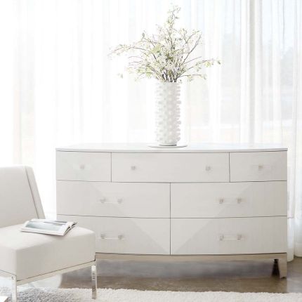 A geometric chest of drawers