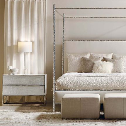 A luxurious contemporary bedside table