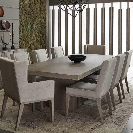Classic dining table in a greige finish
