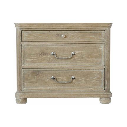 3-drawer sand finish bedside table