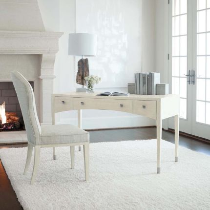 A super chic desk with an elegant, swopping curve feature