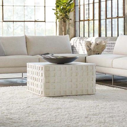 Gorgeous Mediterranean inspired coffee table in a cast concrete