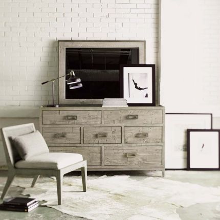 A rustic and Scandinavian inspired dresser