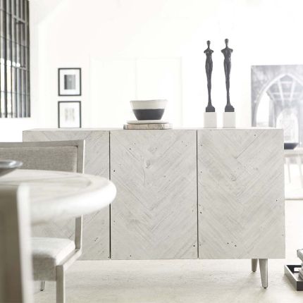 Chic sideboard with a herringbone design