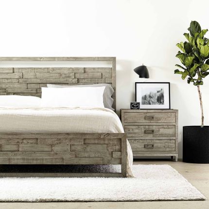 A timeless, 3 drawer bedside table by Bernhardt.