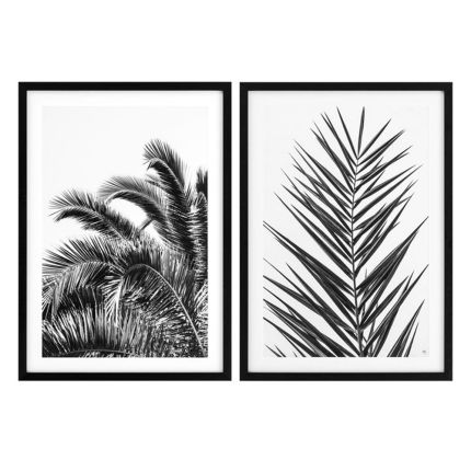 Ex-Display Eichholtz Palm Leaves Prints - Set of 2