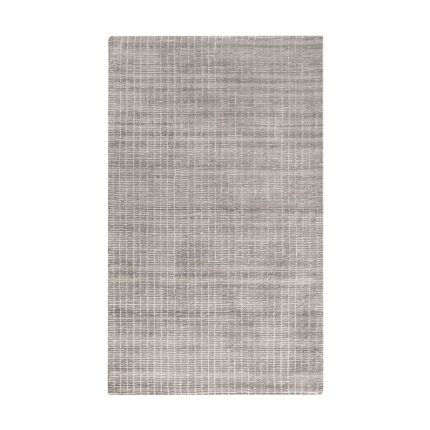 hand-tufted wool rug with natural charm