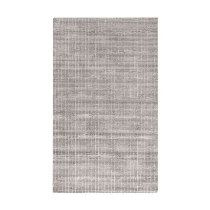 hand-tufted wool rug with natural charm