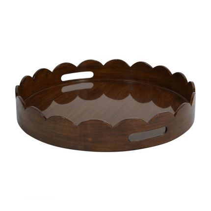 Dottie Scallop Edge Tray - Maple