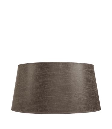 Classic Leather Lampshade - Pale Brown 