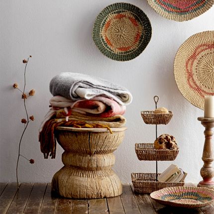 Quirky, natural wooden side table