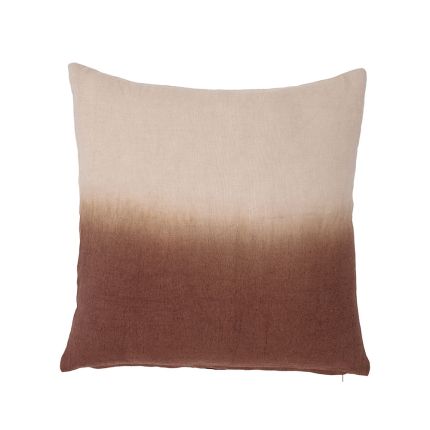 A gorgeous cushion from Bloomingville with a soft gradient of warm brown tones