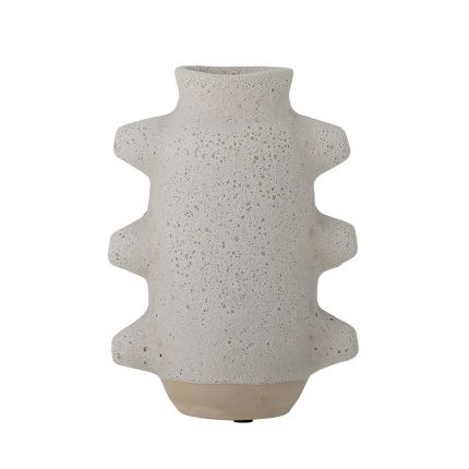 A unique ceramic vase with an organic feel and abstract shape 