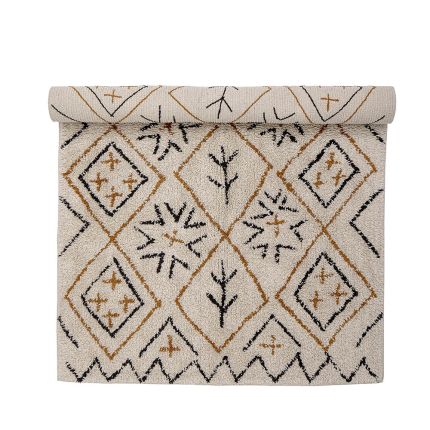 Luxurious nordic pattern wool rug