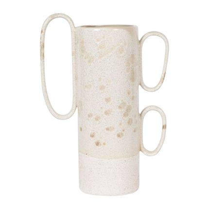 Eye-catching vase with three, quirky rounded handles