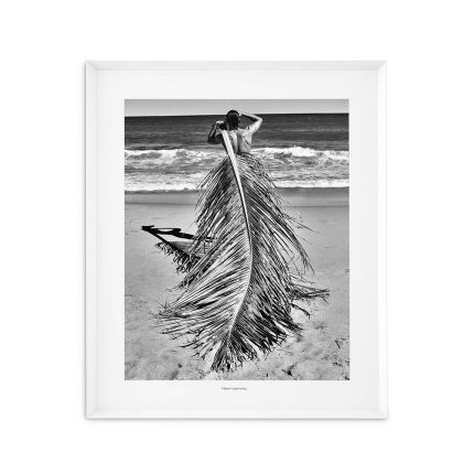 Exquisite, tropical photograph by Philippe Vogelenzang mounted in a sleek white frame