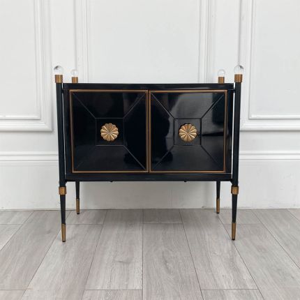 A luxurious Parisian inspired cabinet with brass details
