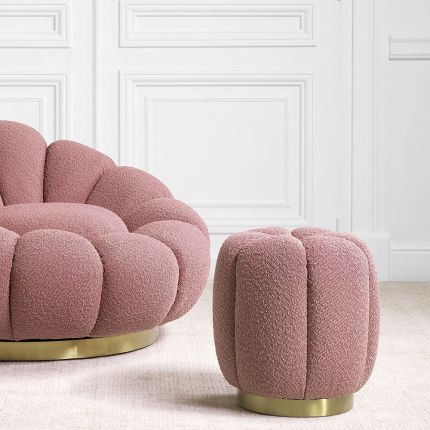 Orchanic Stool - Boucle Rose