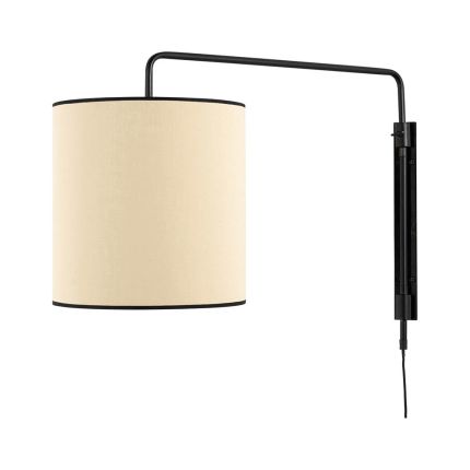 Minimal black frame wall light - shade not included