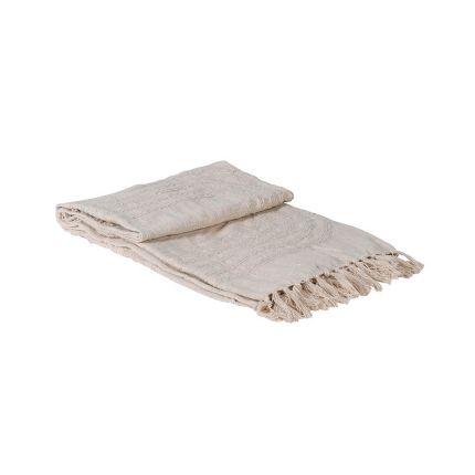 Cotton throw with stunning natural textures
