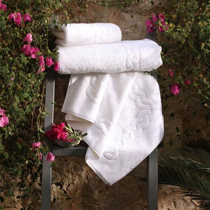 Soft and sumptuous white hand towel