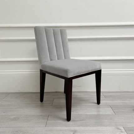 Luxury ribbed back design dining chair