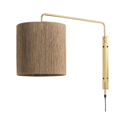 Minimal brass frame wall light - shade not included