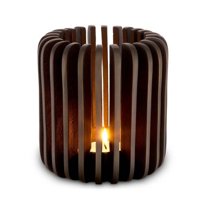 A unique candle holder by Eichholtz with a rustic and sophisticated finish