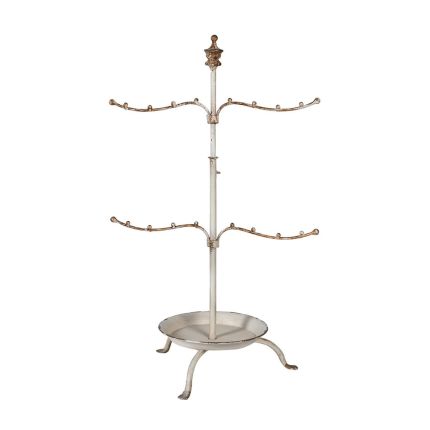 Gold and white metal jewellery stand