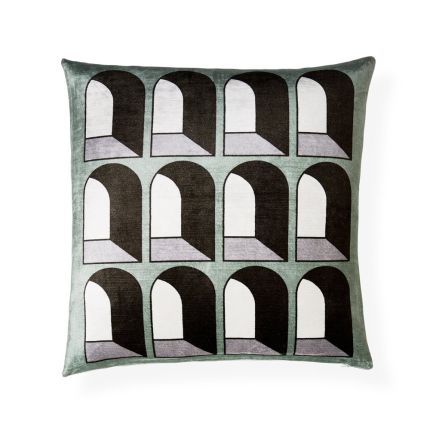 A super-soft velvet printed cushion 