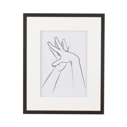 Simplistic black and white photo frame