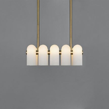 Schwung Odyssey Linear Chandelier XS - Natural Brass