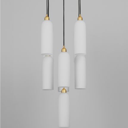 Schwung Odyssey Cluster 9 Chandelier - Natural Brass