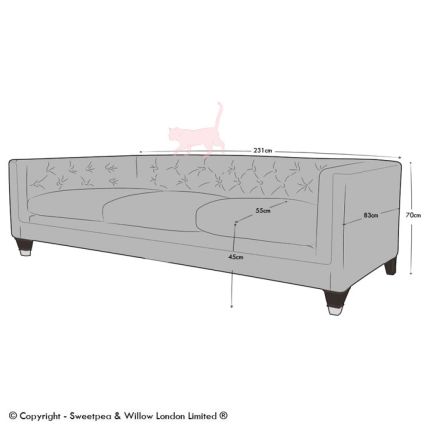 Balfour Designer Sofa Collection 4 Seater Sofa