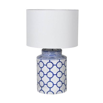 Blue Meander Table Lamp