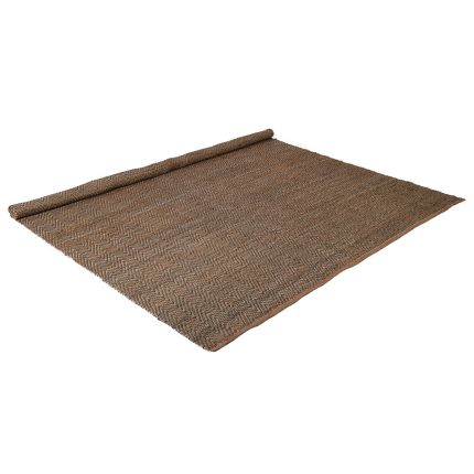 Brown jute rug