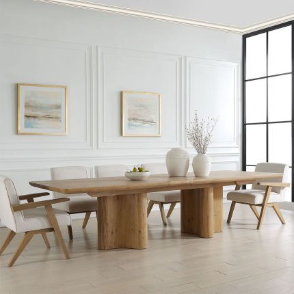 Cecelia Oak Extending Dining Table