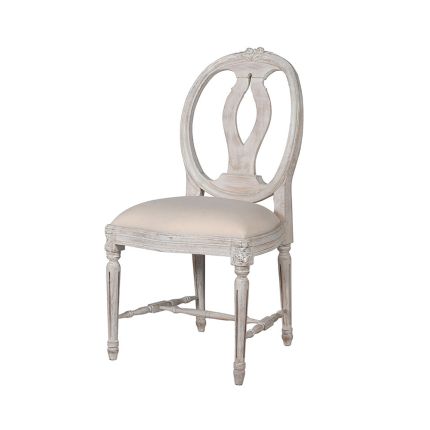 white shabby chic chair
