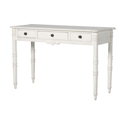 Classical White Turned Dressing Table 