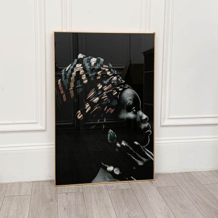 Glamorous, gold framed artwork