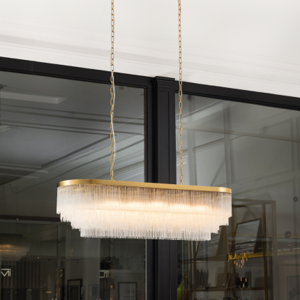 Opaline Chandelier - Linear
