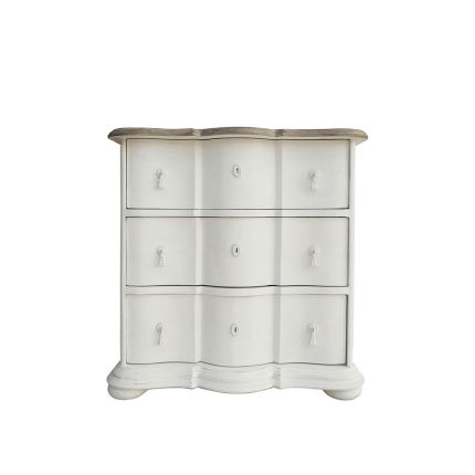 Ex-Display Blanc d'Ivoire Carlotta Chest of Drawers - Small - White