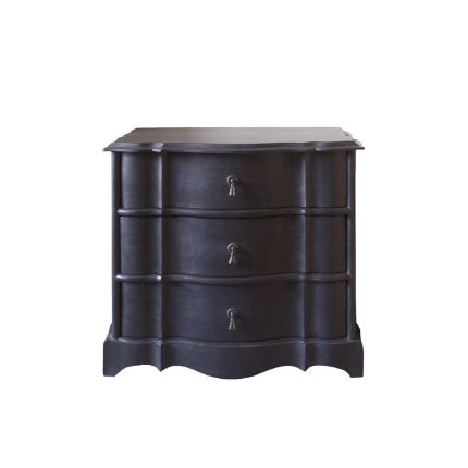 a small chest of drawers in a dark brown finish