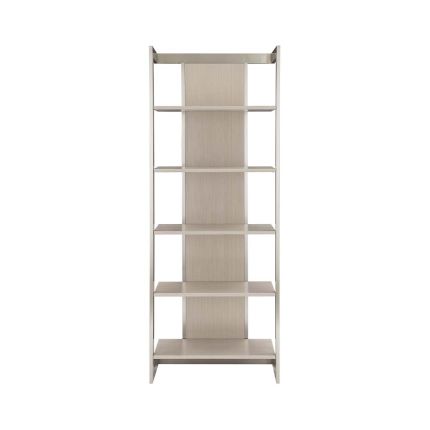 A chic display cabinet in a wood finish
