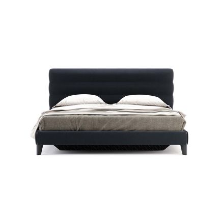 A luxurious chic velvet upholstered bed by Domkapa