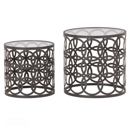 Drum-Nest Side Tables