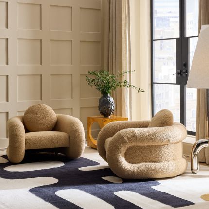 Pompidou Lounge Chair - Sand