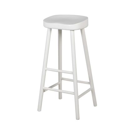 Scandinavian/farmhouse-inspired white birch stool